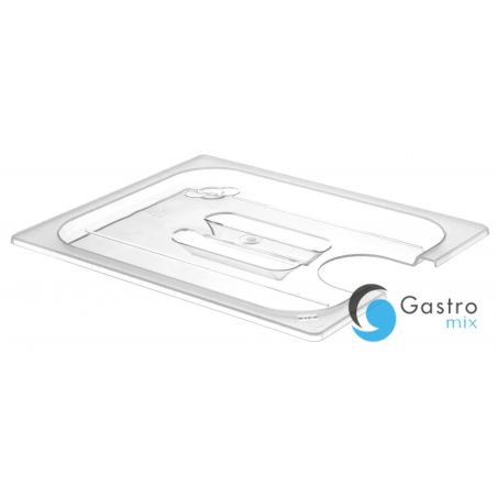Pokrywka do pojemników GN 1/2 z poliwęglanu z wycięciem na cyrkulator sous-vide| 864210 hendi 