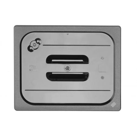 Pokrywka do pojemników GN1/2 z czarnego poliwęglanu | 862926 hendi 