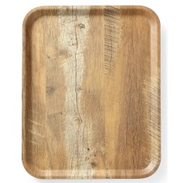 Taca do serwowania 330x430 mm z nadrukiem drewna dąb | 508879 HENDI