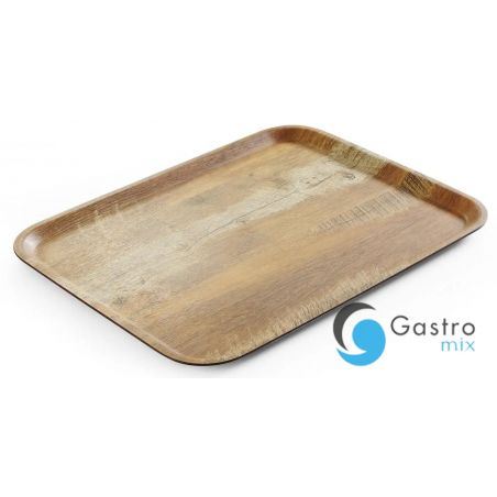 Taca do serwowania 330x430 mm z nadrukiem drewna dąb | 508879 HENDI 