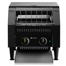 Toster przelotowy podwójny, czarny, 230V2240W, 418x368x(H)387mm | 261354 HENDI