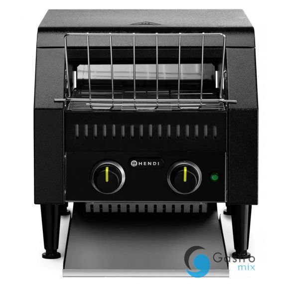 Toster przelotowy podwójny, czarny, 230V2240W, 418x368x(H)387mm | 261354 HENDI 