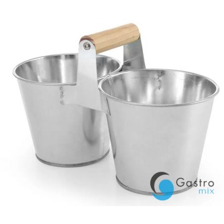 Wiaderko podwójne z uchwytem 250x125x(H)155 mm | 425954 HENDI 