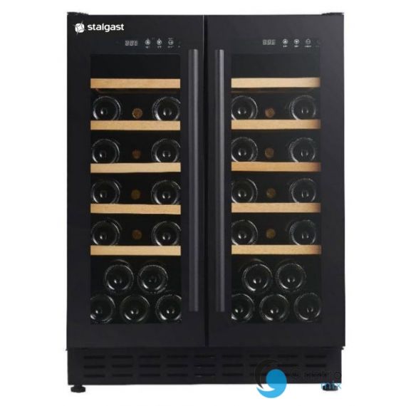 chłodziarka do wina, dwustrefowa z zamkiem na klucz, V 120 L | 881120 STALGAST 