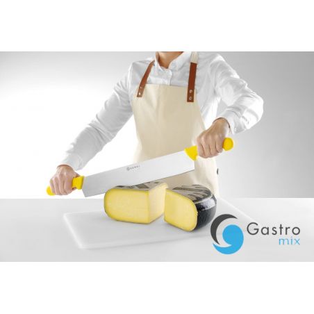 Nóż do sera z dwoma uchwytami, żółty, (L)655mm| 856413  HENDI 