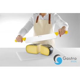  Nóż do sera z dwoma uchwytami, żółty, (L)655mm| 856413  HENDI