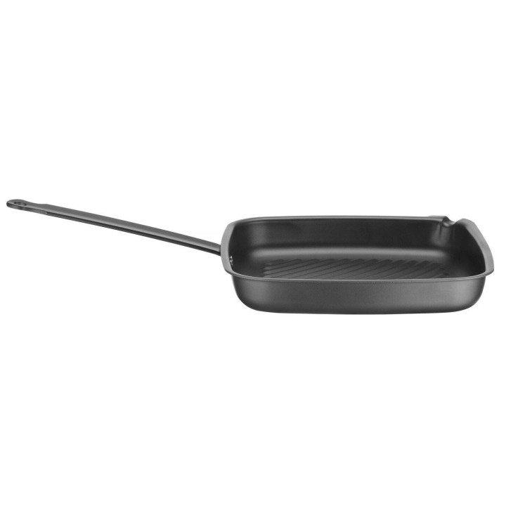 Patelnia do grillowania, kwadratowa  ze stali węglowej  , 480x282x(H)80mm | 627983 HENDI