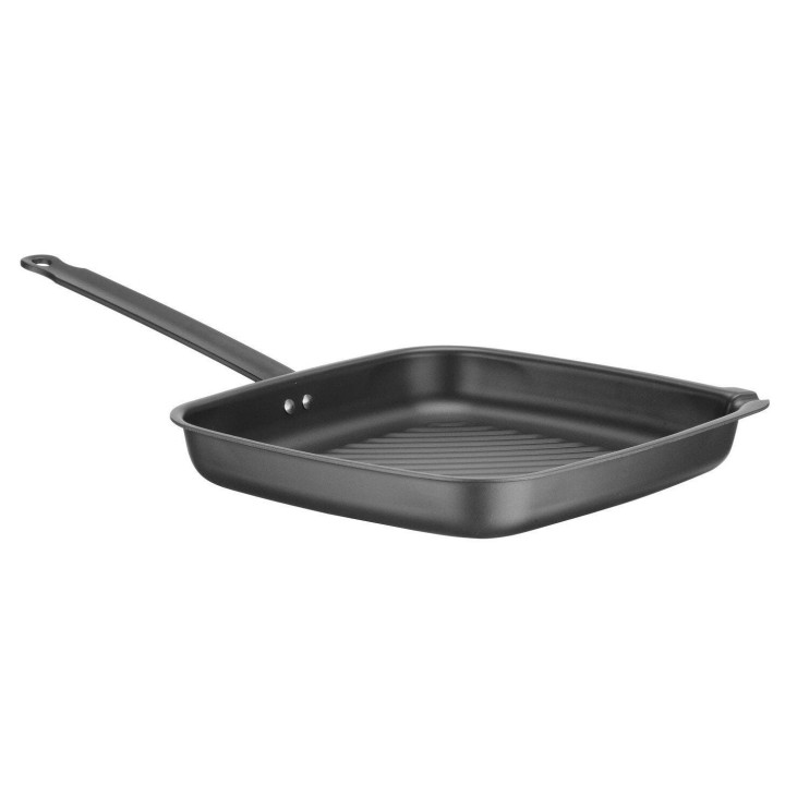 Patelnia do grillowania, kwadratowa  ze stali węglowej  , 480x282x(H)80mm | 627983 HENDI