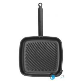  Patelnia do grillowania, kwadratowa  ze stali węglowej  , 480x282x(H)80mm | 627983 HENDI