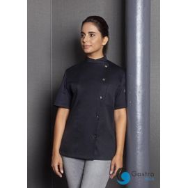 Damska kucharska bluza Greta  ROZMIAR 42  (większe M )  CZARNA | JF4  KARLOWSKY