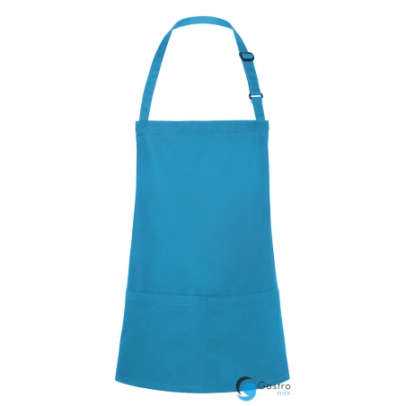 Fartuch krótki Basic 75 x 60 cm z kieszenią i klamerką TURKUS| BLS6 KARLOWSKY 