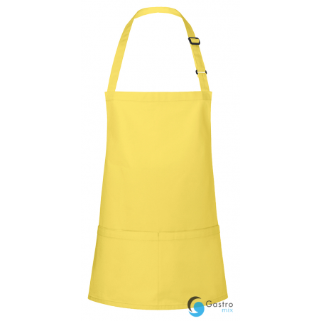 Fartuch krótki Basic 75 x 60 cm z kieszenią i klamerką ŻÓŁTY | BLS6 KARLOWSKY 