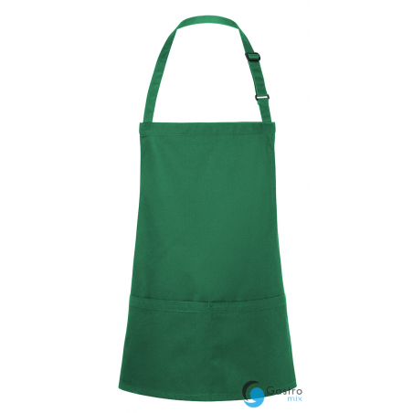 Fartuch krótki Basic 75 x 60 cm z kieszenią i klamerką LEŚNY ZIELONY | BLS6 KARLOWSKY 