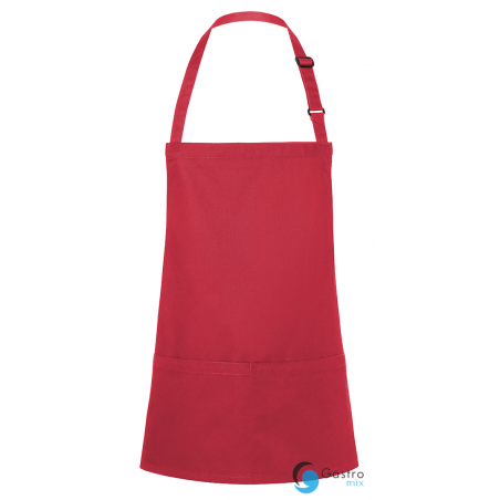 Fartuch krótki Basic 75 x 60 cm z kieszenią i klamerką TRUSKAWKOWY | BLS6 KARLOWSKY 