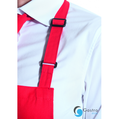Fartuch kucharski Basic 75 x 90 cm z kieszenią i klamerką CZERWONY| BLS5 KARLOWSKY 