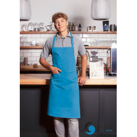 Fartuch kucharski Basic 75 x 90 cm z kieszenią i klamerką TURKUS| BLS5 KARLOWSKY