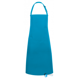 Fartuch kucharski Basic 75 x 90 cm z kieszenią i klamerką TURKUS| BLS5 KARLOWSKY