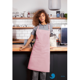 Fartuch kucharski Basic 75 x 90 cm z kieszenią i klamerką RÓŻOWY | BLS5 KARLOWSKY