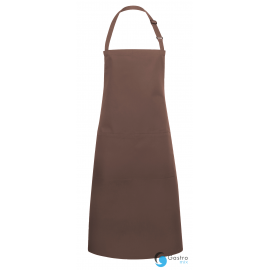 Fartuch kucharski Basic 75 x 90 cm z kieszenią i klamerką JASNY BRĄZ| BLS5 KARLOWSKY