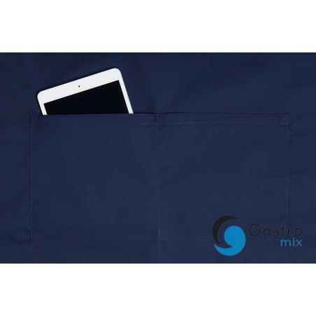 Fartuch kucharski Basic 75 x 90 cm z kieszenią i klamerką GRANATOWY| BLS5 KARLOWSKY 