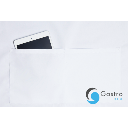 Fartuch kucharski Basic 75 x 90 cm z kieszenią i klamerką BIAŁY| BLS5 KARLOWSKY 