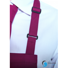 Fartuch kucharski Basic 75 x 90 cm z kieszenią i klamerką BORDOWY| BLS5 KARLOWSKY