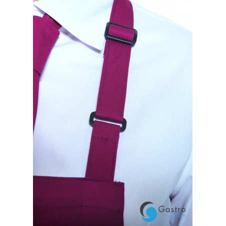 Fartuch kucharski Basic 75 x 90 cm z kieszenią i klamerką BORDOWY| BLS5 KARLOWSKY 