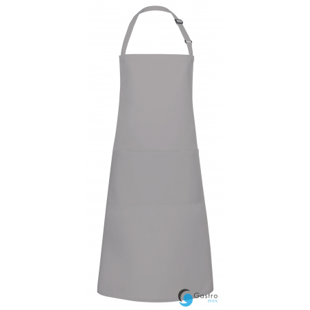 Fartuch kucharski Basic 75 x 90 cm z kieszenią i klamerką SZARY| BLS5 KARLOWSKY 