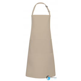 Fartuch kucharski Basic 75 x 90 cm z kieszenią i klamerką PIASKOWY| BLS5 KARLOWSKY