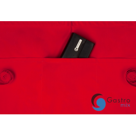  Zapaska kelnerska „Basic”  60 x 35 cm, z kieszeniami CZERWONA| BVS3 KARLOWSKY