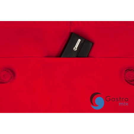 Zapaska kelnerska „Basic”  60 x 35 cm, z kieszeniami CZERWONA| BVS3 KARLOWSKY 