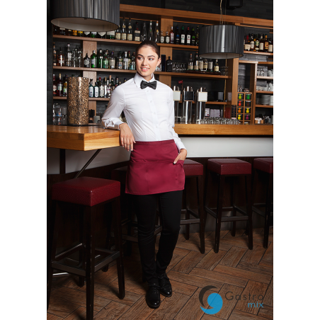 Zapaska kelnerska „Basic”  60 x 35 cm, z kieszeniami CZARNA| BVS3 BORDOWA 