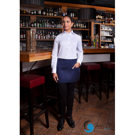 Zapaska kelnerska „Basic”  60 x 35 cm, z kieszeniami GRANAT| BVS3 KARLOWSKY 