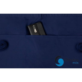  Zapaska kelnerska „Basic”  60 x 35 cm, z kieszeniami GRANAT| BVS3 KARLOWSKY