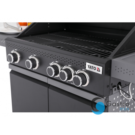 GRILL GAZOWY OKAYA 4+1, 14,5KW, Z SZYBĄ | YG-20010 YATO 