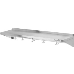 PÓŁKA WISZĄCA 1500X300X180MM Z RANTEM I HACZYKAMI POJEDYNCZA | YG-08938 YATO