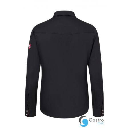 KOSZULA SZEFA KUCHNI - CZARNA - ROZMIAR 56 (małe XL) - ROCK CHEF® -  KARLOWSKY 