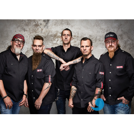  KOSZULA SZEFA KUCHNI - CZARNA - ROZMIAR 58 (większe XL) - ROCK CHEF® -  KARLOWSKY