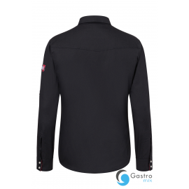 KOSZULA SZEFA KUCHNI - CZARNA - ROZMIAR 58 (większe XL) - ROCK CHEF® -  KARLOWSKY