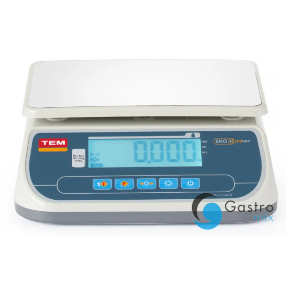 Waga kuchenna LCD z legalizacją 30 kg | TSRP+LCD30T-D HENDI 