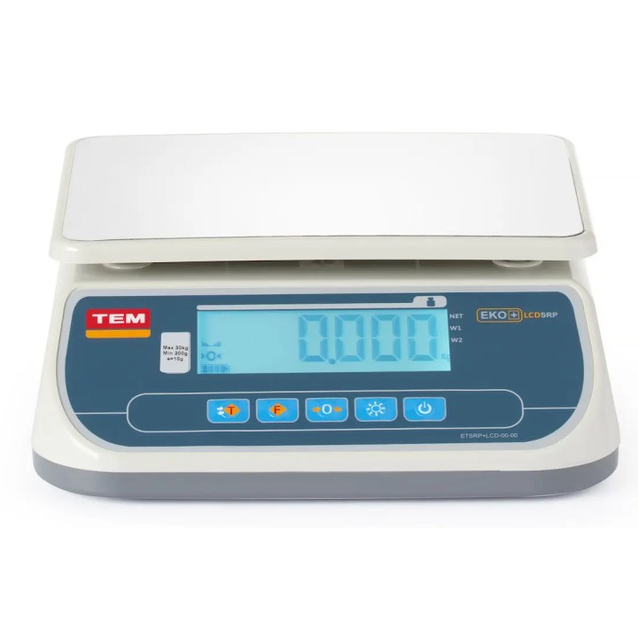 Waga kuchenna LCD z legalizacją 30 kg | TSRP+LCD30T-D HENDI