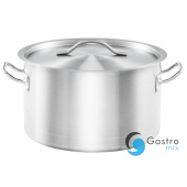garnek średni Ø 240 mm, V 6.1 l  z pokrywką, stalowy, Basic| 012246 STALGAST