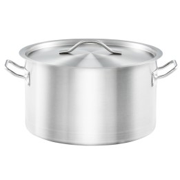garnek  Ø 280 mm, V 9.8 l średni z pokrywką, stalowy, Basic| 012286 STALGAST