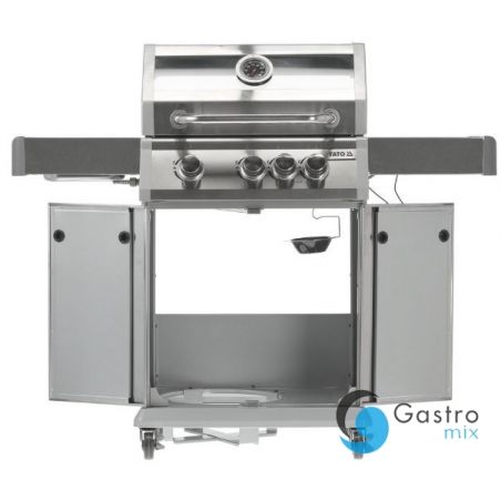 GRILL GAZOWY ITAMI 3+1 INOX.11,5KW,Z SZYBĄ | YG-20015 YATO 