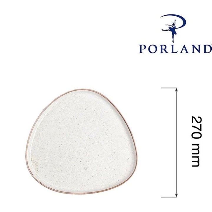 Talerz trójkątny Sand, 270mm | 04ALM007013 FINE DINE