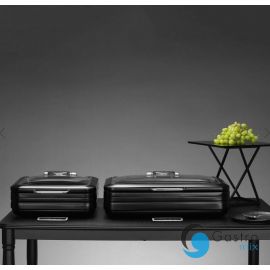  Podgrzewacz indukcyjny ze szklaną pokrywą De Luxe Black, GN 2/3 | 473580 fine dine