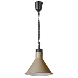 Lampa do podgrzewania potraw wisząca, stożkowa, beżowy, 230V/250W, ⌀275x(H)250mm| 273777 hendi