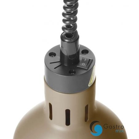Lampa do podgrzewania potraw wisząca, cylindryczna, HENDI, beżowy, 230V/250W, ⌀175x(H)250mm |... 
