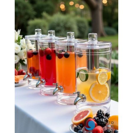 Dyspenser do napojów, 6,4 l, poliwęglan | T-GZ6400B  TOM-GAST 