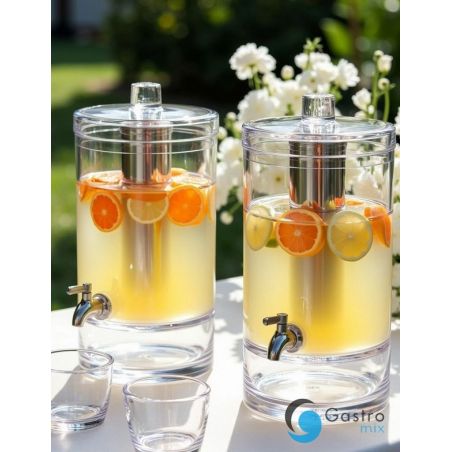 Dyspenser do napojów, 6,4 l, poliwęglan | T-GZ6400B  TOM-GAST 